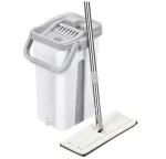 Швабра с ведром 11 л с автоматическим отжимом Cleaning Mop + 2 насадки / Комплект для уборки — изображение 3