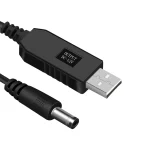 Комплект 2шт Кабель питания роутера от повербанка, 5-12V, USB-DC / Шнур для WIFI роутера с преобразователем напряжения — изображение 4