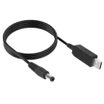 Комплект 2шт Кабель питания роутера от повербанка, 5-12V, USB-DC / Шнур для WIFI роутера с преобразователем напряжения — изображение 3