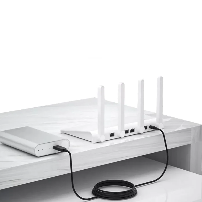 Комплект 2шт Кабель питания роутера от повербанка, 5-12V, USB-DC / Шнур для WIFI роутера с преобразователем напряжения — изображение 5