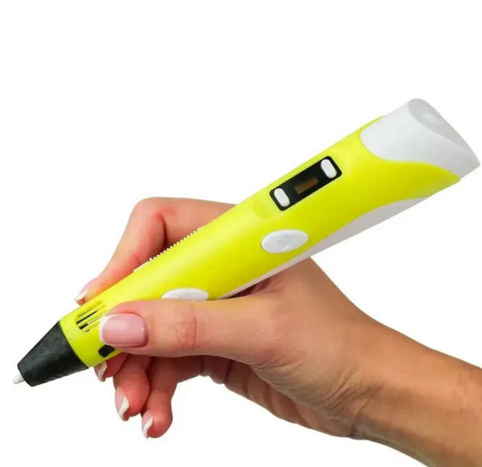 3D ручка с дисплеем и трафаретами + 200м пластика, 3DPEN-3 / Триде ручка детская / 3д ручка для рисования — изображение 5