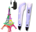 3D ручка с дисплеем и трафаретами 3DPEN-3 / Детская ручка 3д / 3д ручка для рисования