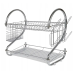 Стойка для хранения посуды (360х115х240мм), Kitchen Storage Rack / Кухонная сушилка для посуды с поддоном — изображение 5
