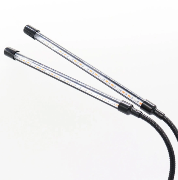 Фитолампа для растений на 2 ветки от USB, с таймером, 20 Вт, L2 / Настольная LED лампа с регулировкой яркости / Гибкий фитосветильник для выращивания растений — изображение 5