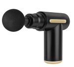 Ручной массажер для тела с 4 насадками и USB, Gun Massager, Черный / Перкуссионный массажер аккумуляторный — изображение 3