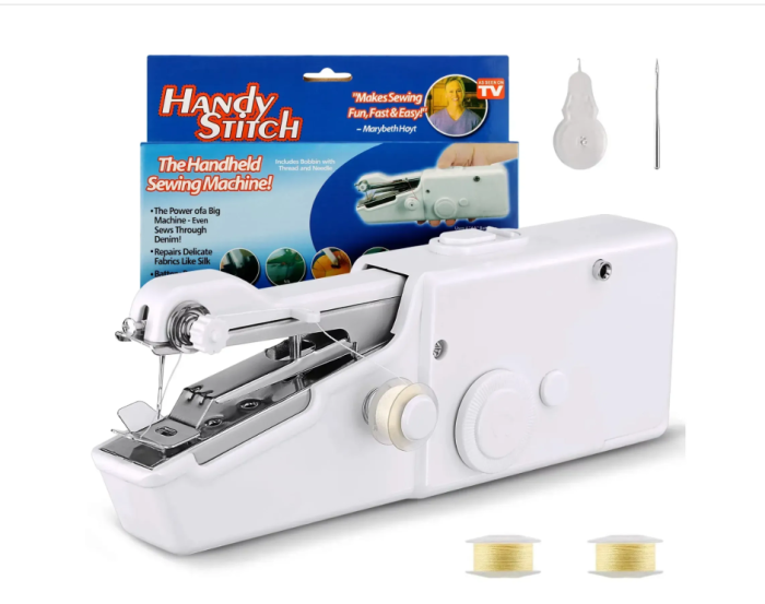 Снимок экрана 2025-10-15 202938 Ручная швейная машинка, на батарейках, Handy stitch (WJ-07) / Портативная мини машинка для шитья — изображение 1