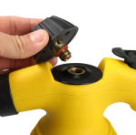 Пароочиститель ручной на 350мл, 1000Вт, с насадками Steam Cleaner DF-A001 / Отпариватель с функцией пароочистителя для дома — изображение 4