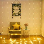 Гирлянда Штора от сети, 3х3м, 280LED, Теплый белый, AD-2379 / Новогодняя гирлянда на окно / LED гирлянда — изображение 2