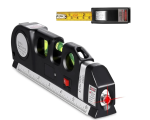 Лазерный уровень со встроенной рулеткой, LASER LEVEL PRO3 / Нивелир жидкостный для строительных работ