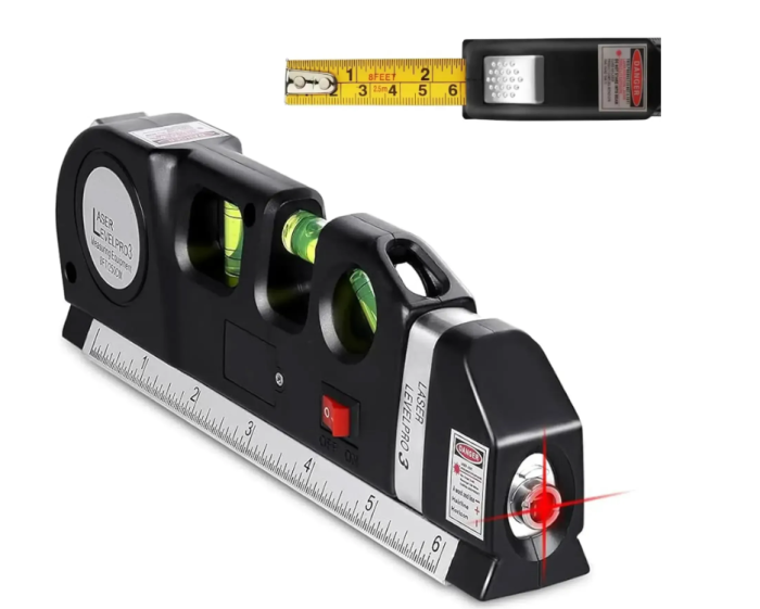 Снимок экрана 2025-10-16 161544 Лазерный уровень со встроенной рулеткой, LASER LEVEL PRO3 / Нивелир жидкостный для строительных работ — изображение 1