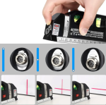 Лазерный уровень со встроенной рулеткой, LASER LEVEL PRO3 / Нивелир жидкостный для строительных работ — изображение 5