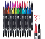 Двусторонние акварельные маркеры в пенале 48 шт, Color pencil / Набор скетч-маркеров для рисования — изображение 4
