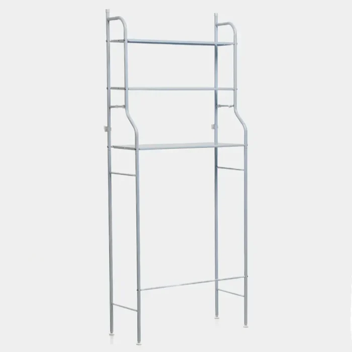 Полка стеллаж над стиральной машиной LAUNDRY RACK TW-106 Белый / Напольная стойка органайзер для ванной комнаты — изображение 3