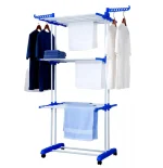 Складная многоярусная сушилка для белья на колесах Garment Rack, нагрузка до 50 кг (172×73×64 см) — изображение 3