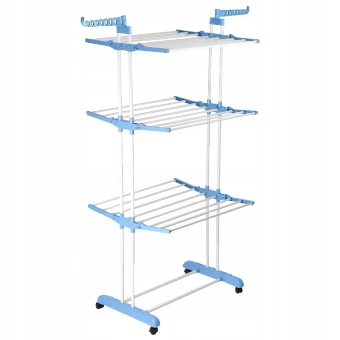 Складная многоярусная сушилка для белья на колесах Garment Rack, нагрузка до 50 кг (172×73×64 см) — изображение 5