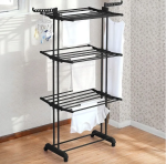Многоярусная сушилка для белья до 50 кг (172х73х64 см) Garment Rack / Складная напольная сушилка для вещей / Вертикальная сушилка — изображение 4