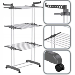 Многоярусная сушилка для белья до 50 кг (172х73х64 см) Garment Rack / Складная напольная сушилка для вещей / Вертикальная сушилка