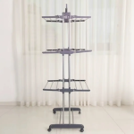 Многоярусная сушилка для белья до 50 кг (172х73х64 см) Garment Rack / Складная напольная сушилка для вещей / Вертикальная сушилка — изображение 3