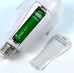 Светодиодная лампа с 2 аккумуляторами FAT-3920 Bulb \ Кемпинг-лампа на батарейках 20W 6800-7300K — изображение 3