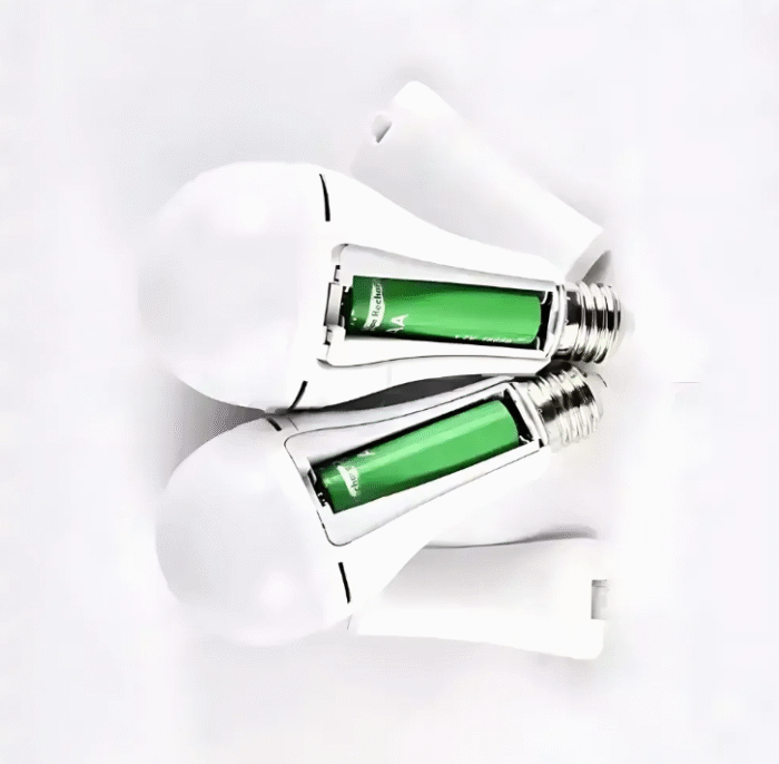 Аварийная лампочка 20W с аккумуляторами \ LED лампа на аккумуляторе для дома — изображение 2