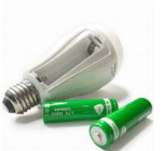 Аварийная лампочка 20W с аккумуляторами \ LED лампа на аккумуляторе для дома — изображение 3