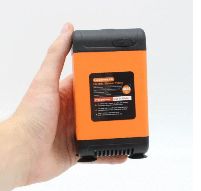 Аккумуляторный душ с датчиком температуры SHOWER, 6000mAh \ Походный душ с насосом — изображение 4