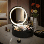 Косметичка-органайзер с LED зеркалом, 29х28х11 см / Дорожная косметичка / Женская косметичка — изображение 5