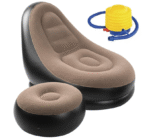 Надувной диван с пуфом и насосом (116х98х83см), Air Sofa / Надувное кресло для отдыха