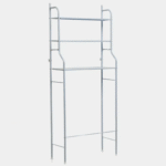 Полка стеллаж для хранения над стиральной машиной, LAUNDRY RACK TW-106, Белый / Напольная стойка органайзер для ванной комнаты — изображение 2